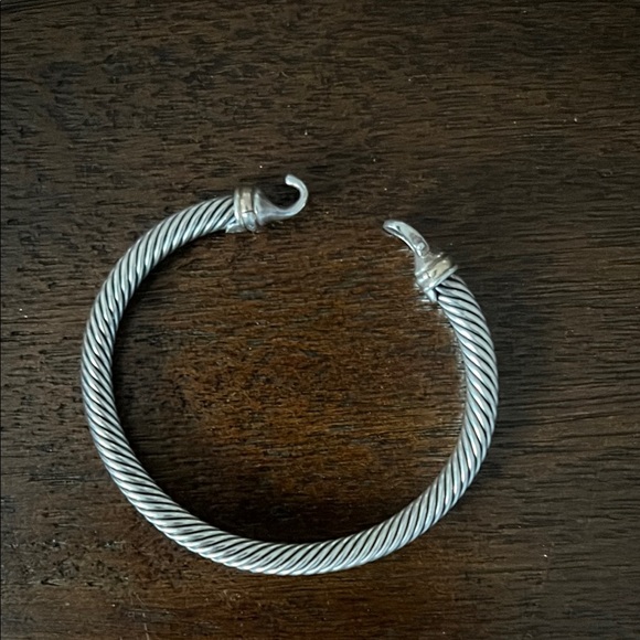 David Yurman -Silver Cable Bracelet - Picture 1 of 10